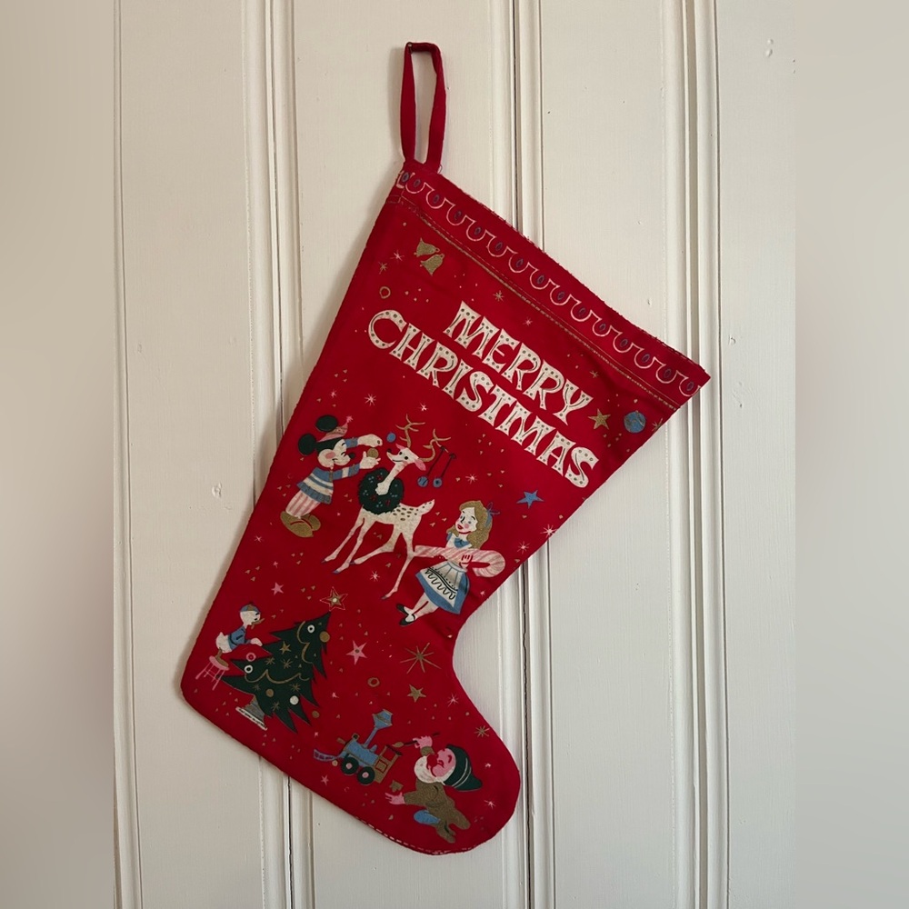 Vintage Disney Christmas Stocking